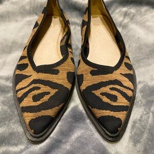 Louise et Cie Black and Brown Leopard Flats
